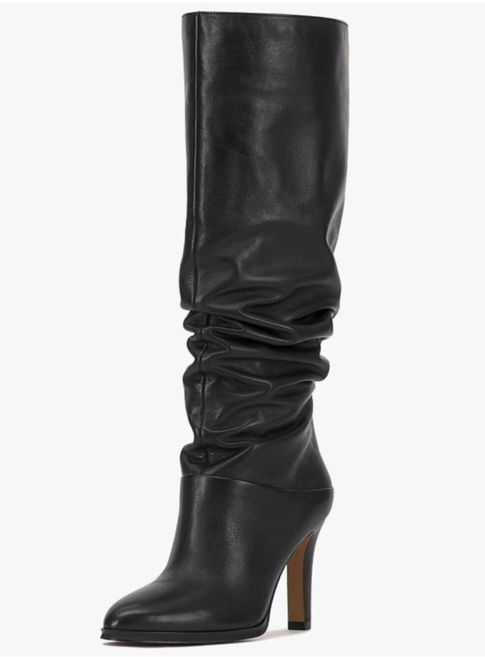 NIB Vince Camuto Sorina Black Leather Knee High Boots 7M